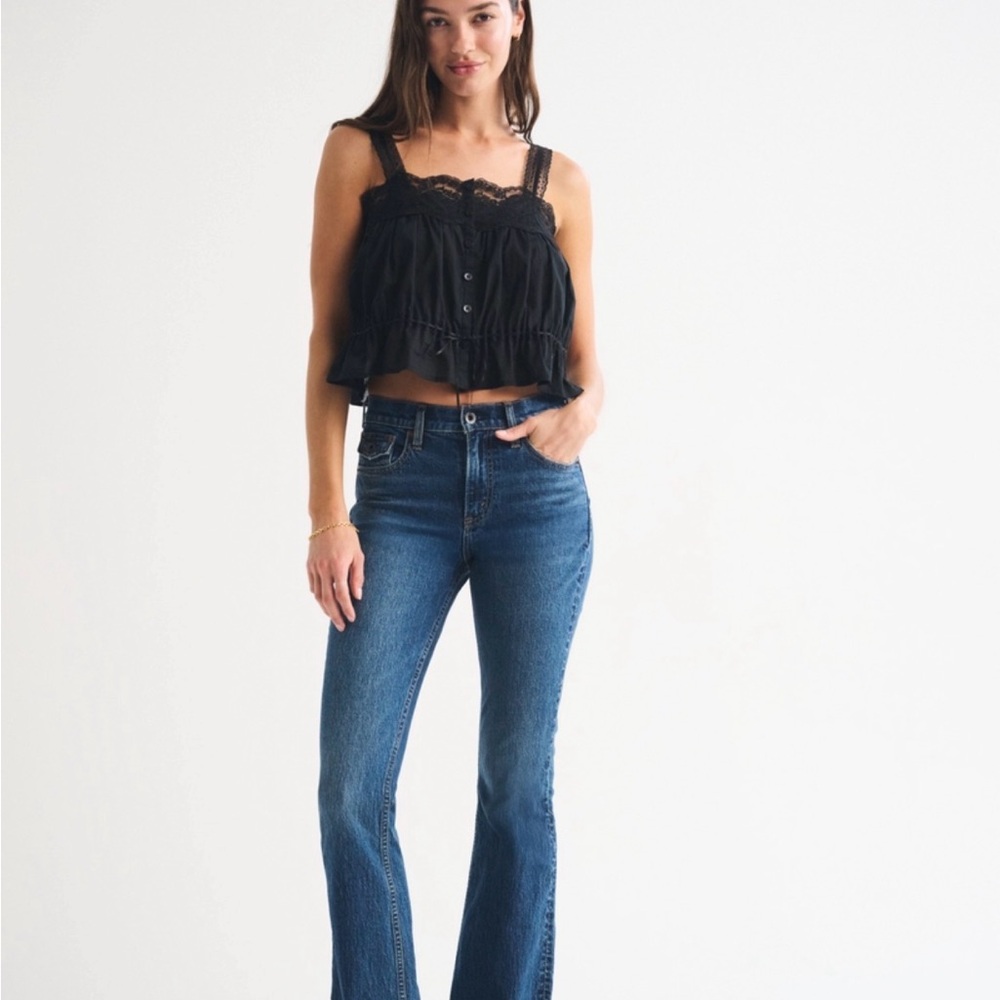 Abercrombie & Fitch Dark Blue Boot Cut Jeans